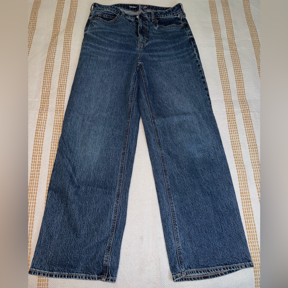 Old Navy Dark Blue Wide Leg Jeans